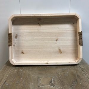 Wooden serving tray